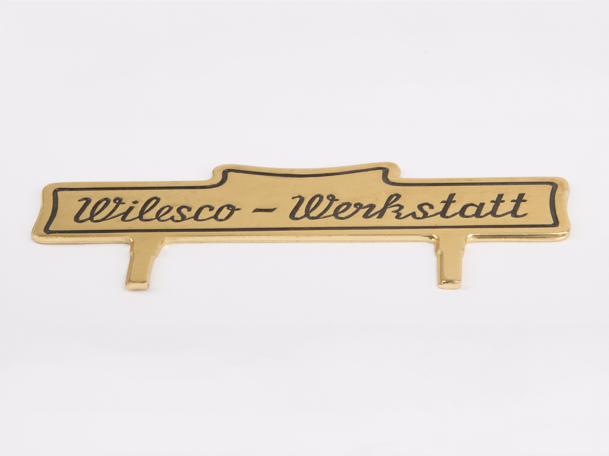 Schild "Wilesco-Werkstatt" für D141