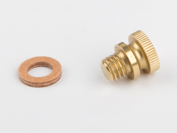 Screw for oiler M6, brass D21