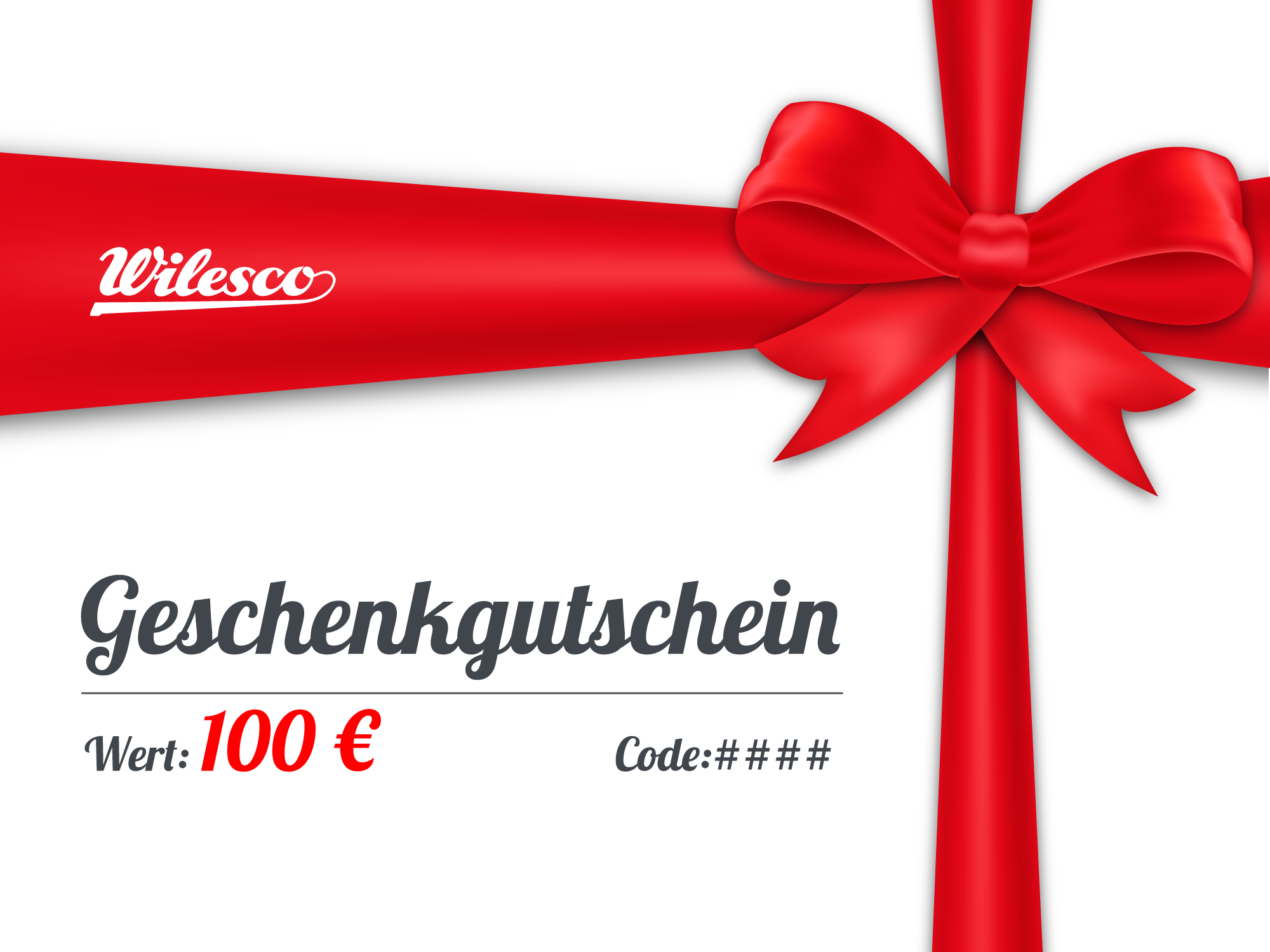 Wilesco Geschenkgutschein 100 Euro