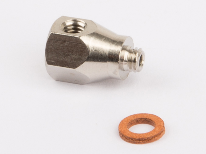 1509 Angle piece for oiler, nickel plated D52, D455