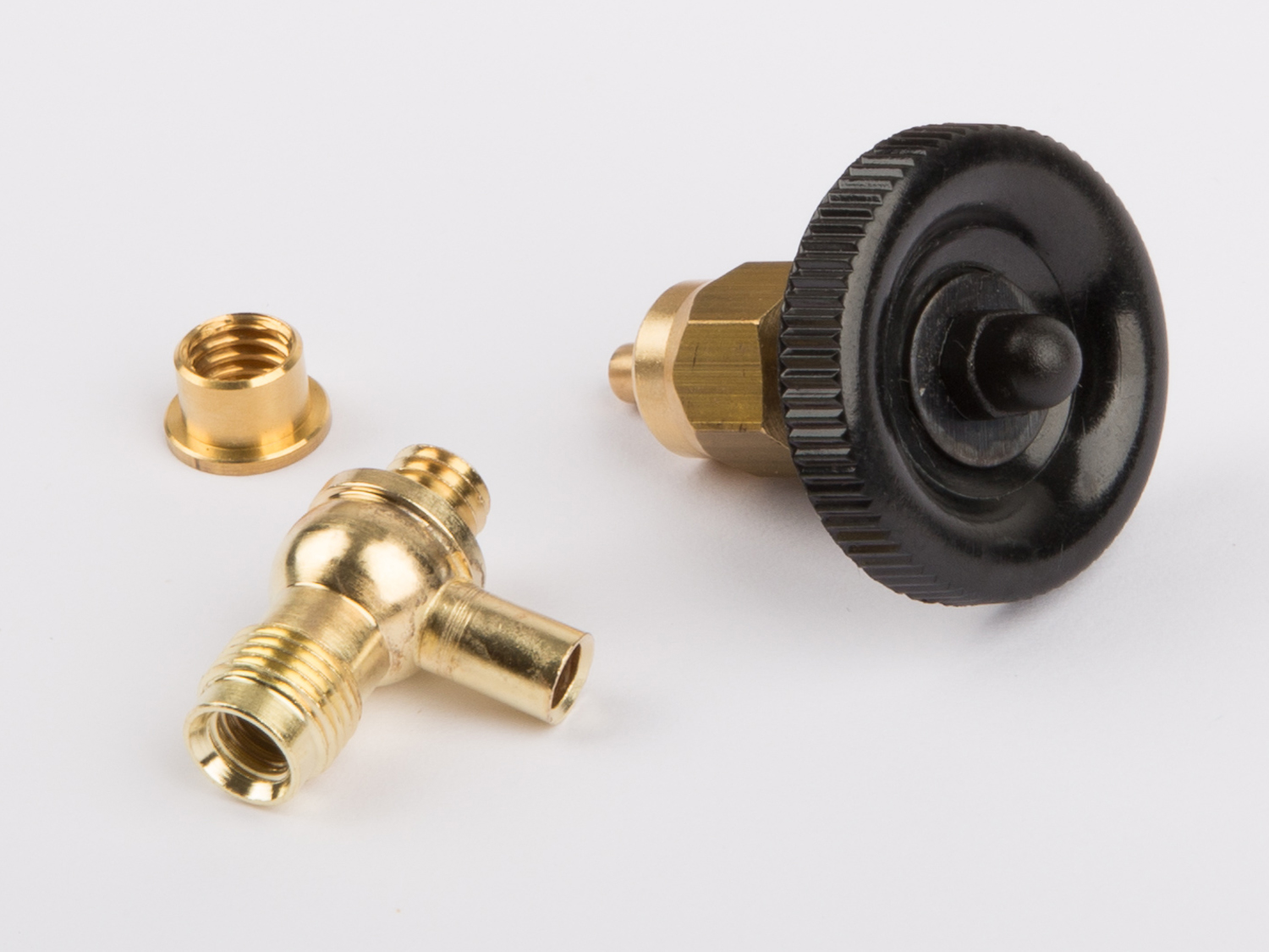 1601 Vanne d'arrêt de vapeur/vanne de décharge avec partie inférieure du corps de vanne et écrou à collet/bague de brasage en laiton D21