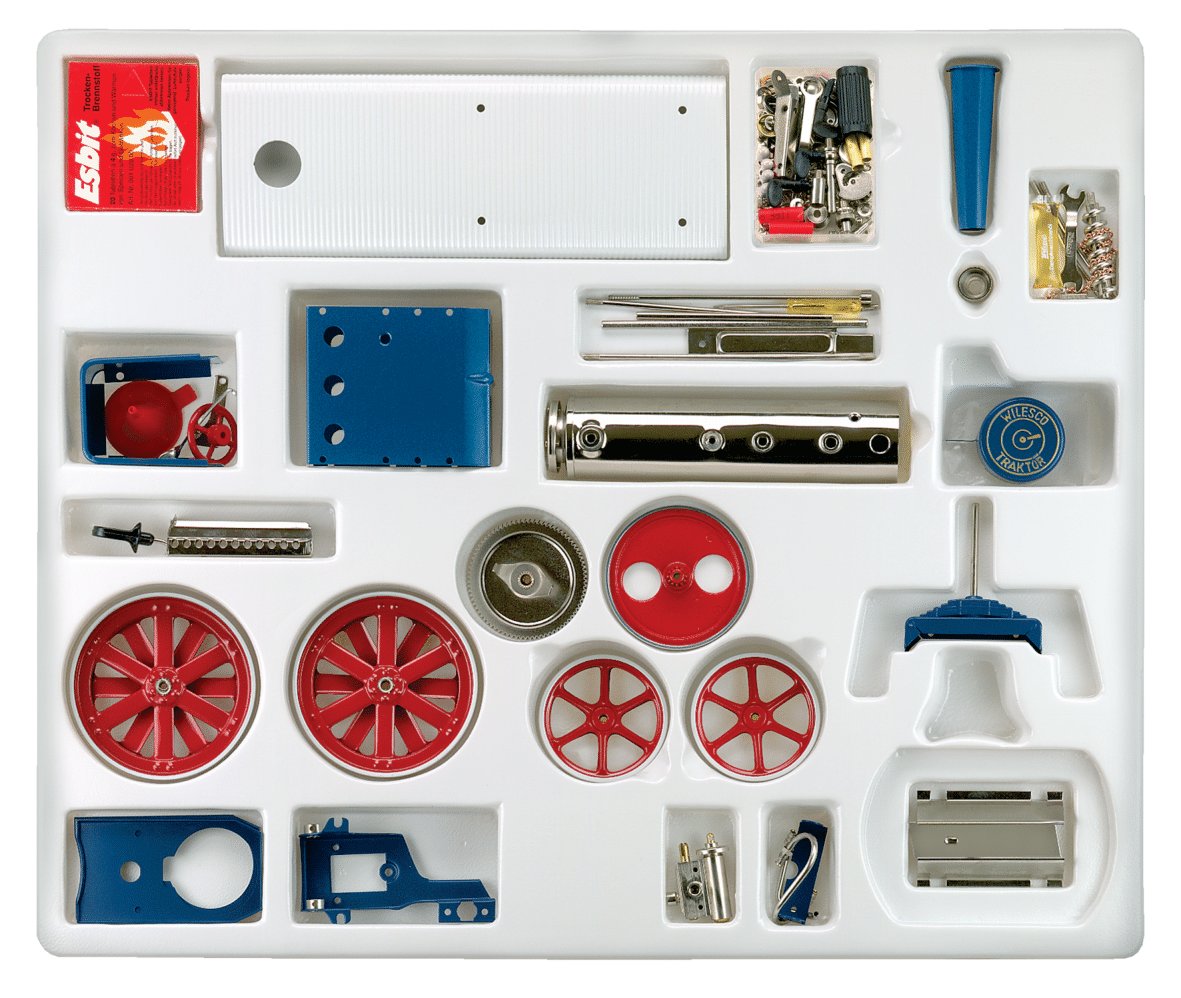 D415 Wilesco Steam Tractor Kit D415 (blue/red)
